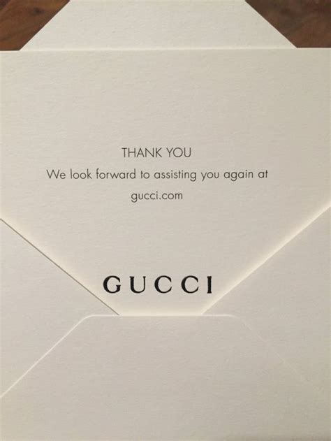 gucci greeting card|gucci thank you card.